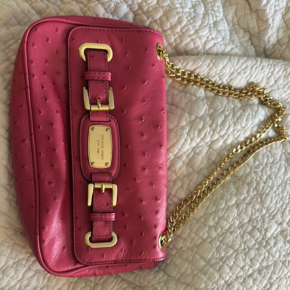 Pink Leather Michael Kors Shoulder Bag